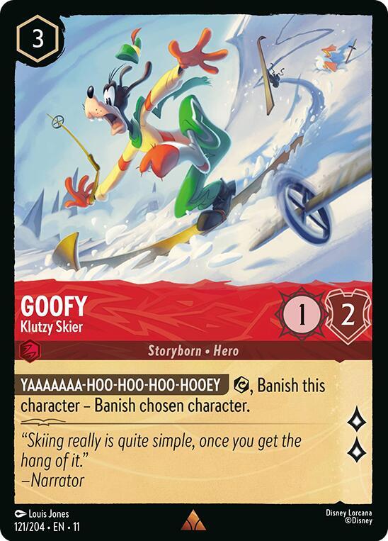 Goofy - Klutzy Skier | Winterspell #121/204