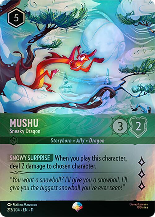 Mushu - Sneaky Dragon (Epic) | Winterspell #212/204