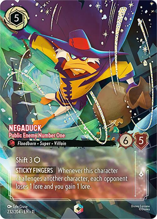 Negaduck - Public Enemy Number One (Enchanted) (Enchanted) | Winterspell #232/204