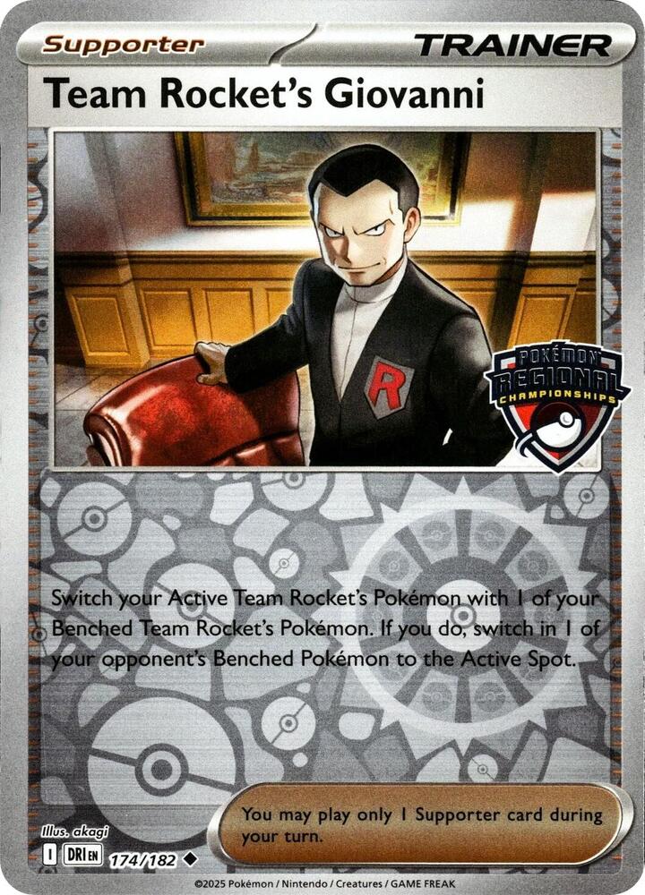 Team Rocket's Giovanni | League & Championship Cards #174/182