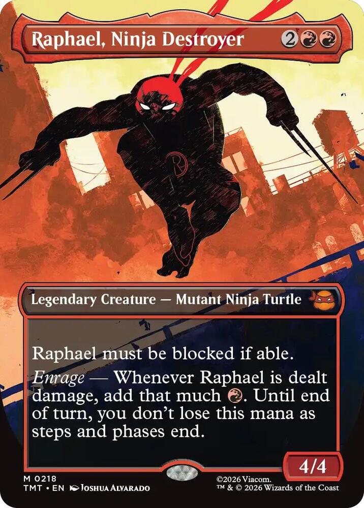Raphael, Ninja Destroyer (Borderless) | Teenage Mutant Ninja Turtles #218