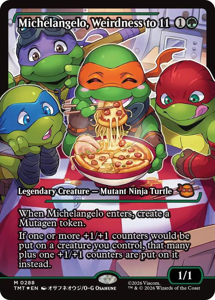 Michelangelo, Weirdness to 11 (Showcase) | Teenage Mutant Ninja Turtles #288
