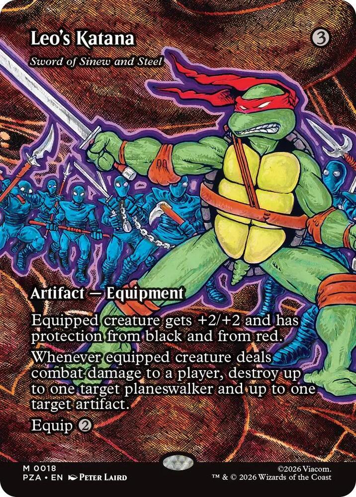 Leo's Katana - Sword of Sinew and Steel (Borderless) | Teenage Mutant Ninja Turtles Eternal-Legal #18