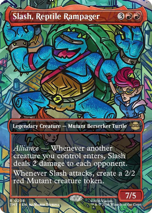 Slash, Reptile Rampager (Borderless) | Teenage Mutant Ninja Turtles #208