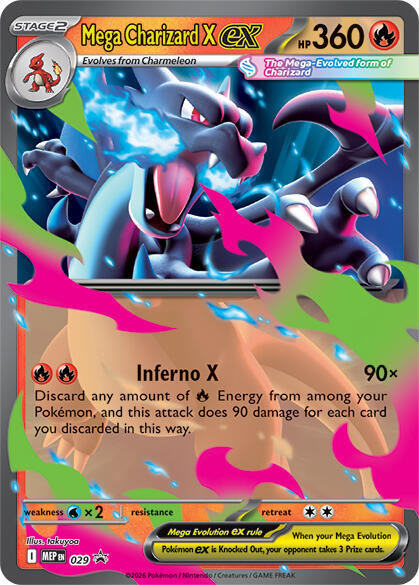 Mega Charizard X ex - 029 | ME: Mega Evolution Promo #029