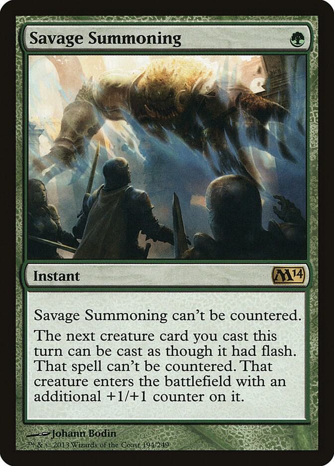 Savage Summoning | Magic 2014 (M14) #194