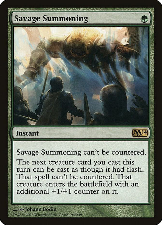 Savage Summoning | Magic 2014 (M14) #194