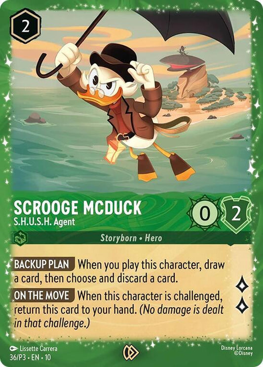 Scrooge McDuck - S.H.U.S.H. Agent | Disney Lorcana Promo Cards #36