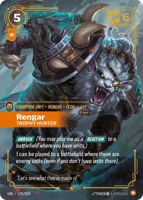 Rengar - Trophy Hunter | Unleashed #120/219
