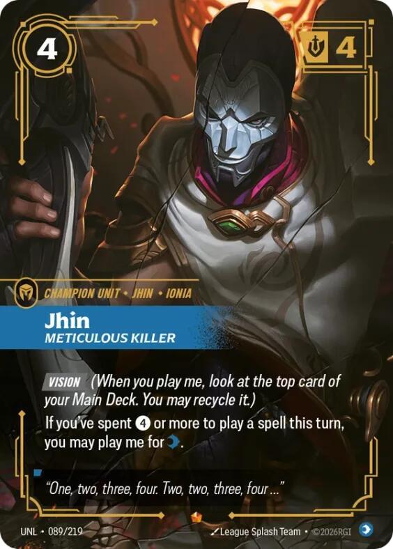 Jhin - Meticulous Killer | Unleashed #089/219