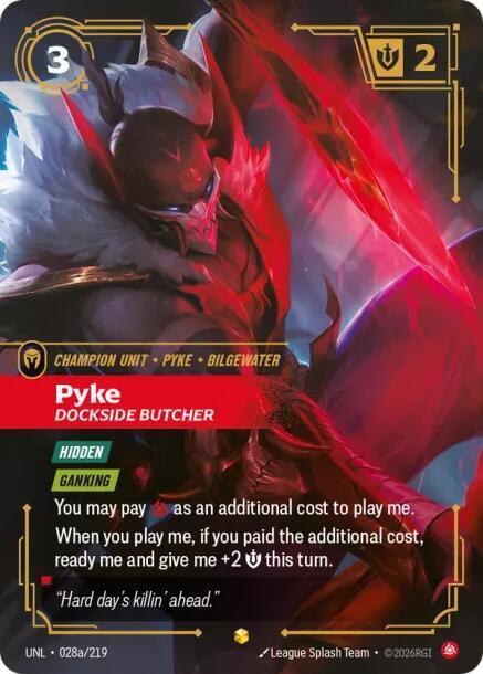 Pyke - Dockside Butcher (Alternate Art) | Unleashed #028a/219