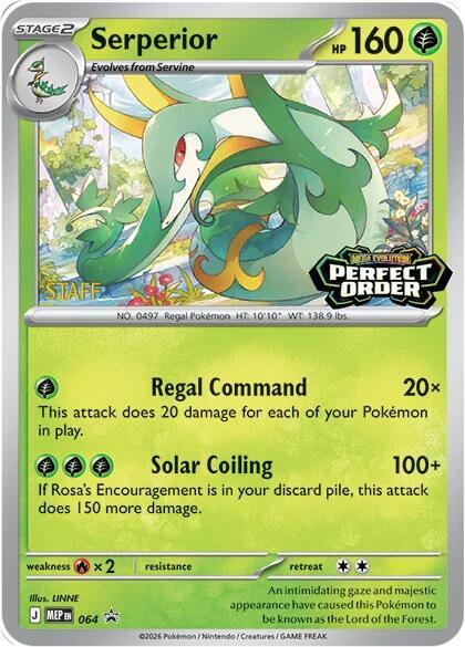 Serperior - 064 [Staff] | ME: Mega Evolution Promo #064