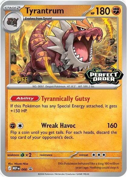 Tyrantrum - 066 [Staff] | ME: Mega Evolution Promo #066
