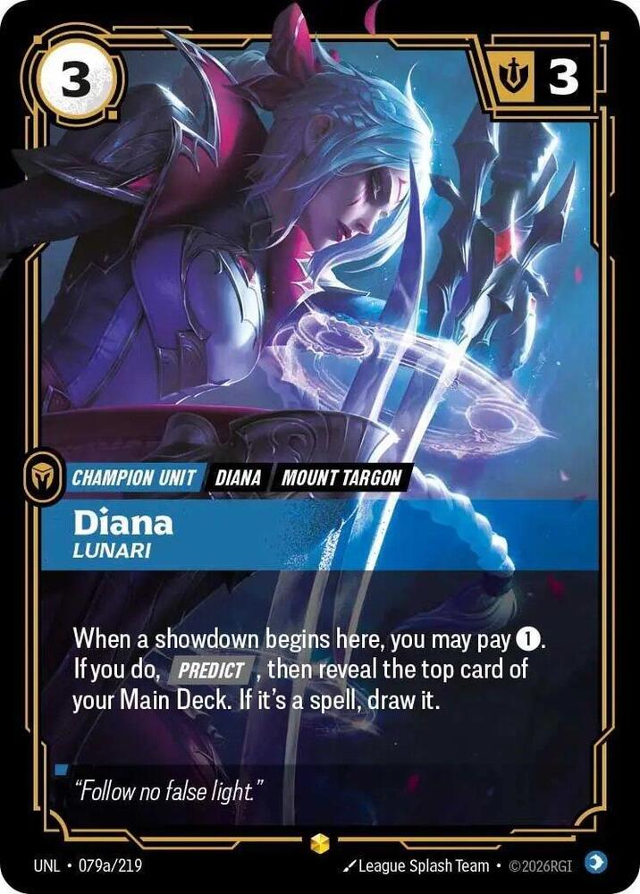 Diana - Lunari (Alternate Art) | Unleashed #079a/219