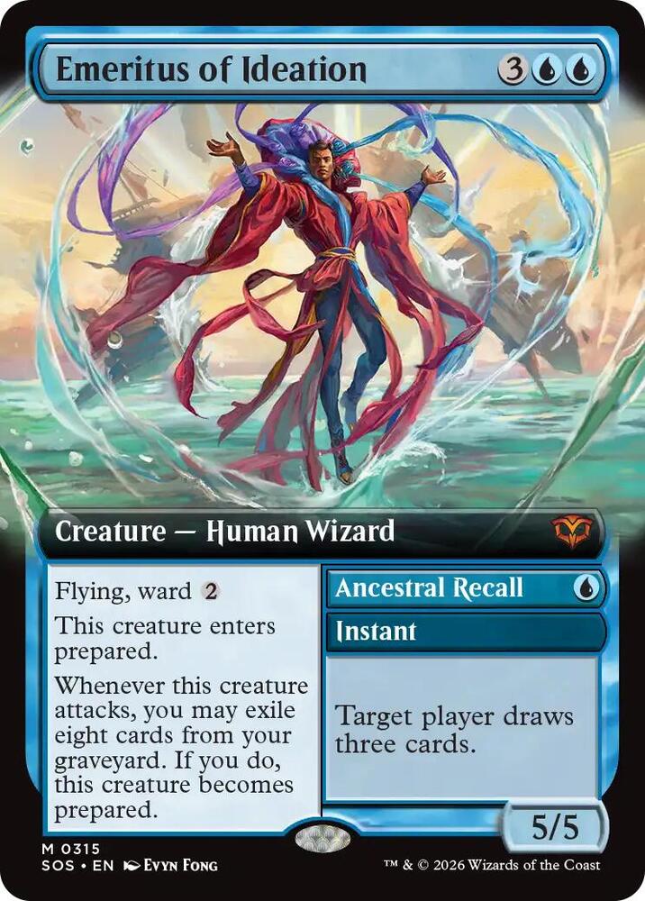 Emeritus of Ideation // Ancestral Recall | Secrets of Strixhaven #315