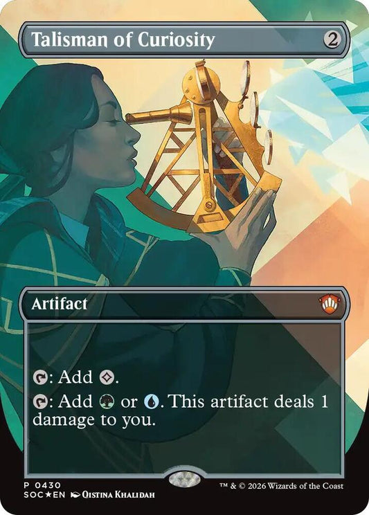 Talisman of Curiosity (Borderless) | Commander: Secrets of Strixhaven #430