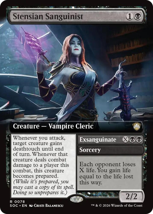 Stensian Sanguinist (Extended Art) | Commander: Secrets of Strixhaven #78