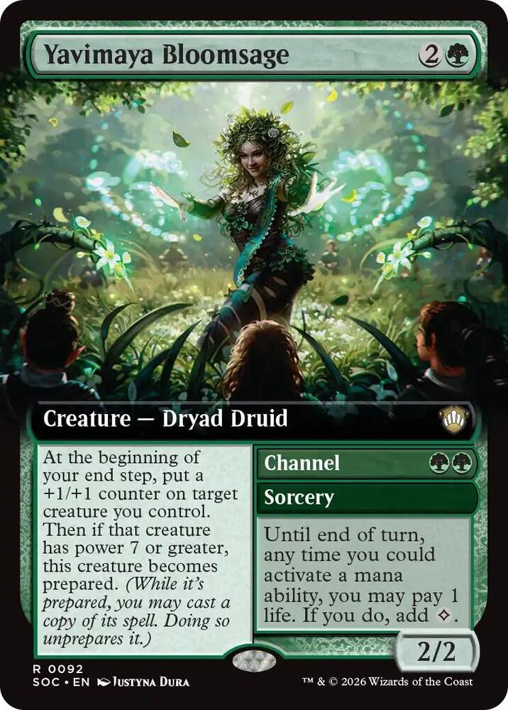 Yavimaya Bloomsage (Extended Art) | Commander: Secrets of Strixhaven #92