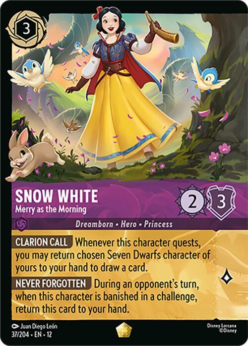 Snow White - Merry as the Morning (Foil) | Wilds Unknown #37/204