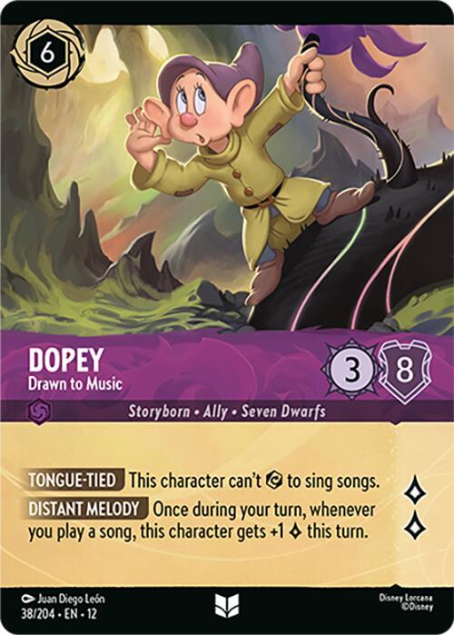 Dopey - Drawn to Music (Foil) | Wilds Unknown #38/204