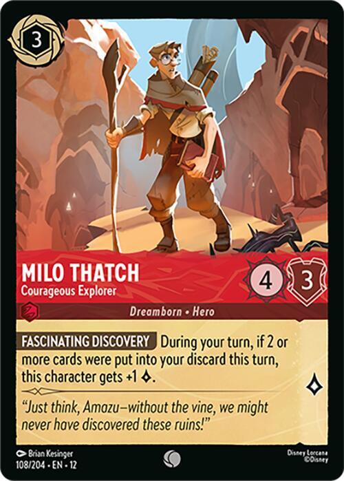 Milo Thatch - Courageous Explorer | Wilds Unknown #108/204
