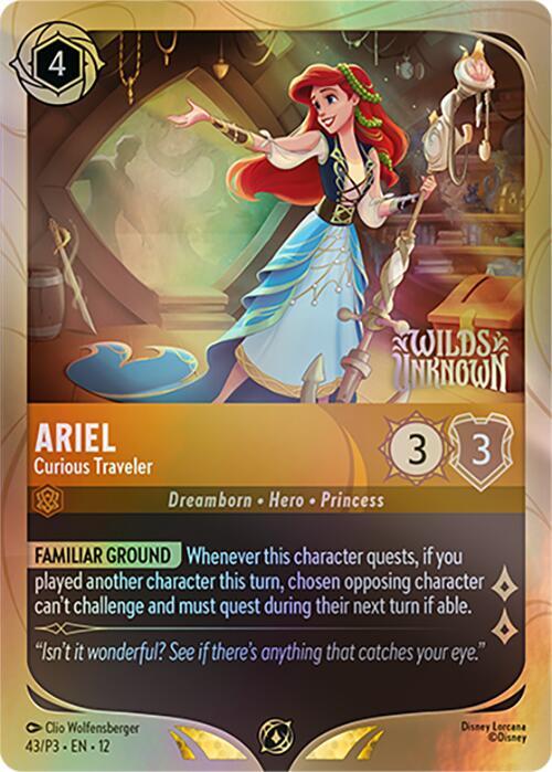 Ariel - Curious Traveler | Disney Lorcana Promo Cards #43