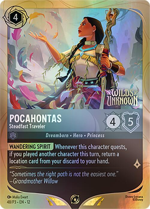 Pocahontas - Steadfast Traveler | Disney Lorcana Promo Cards #48