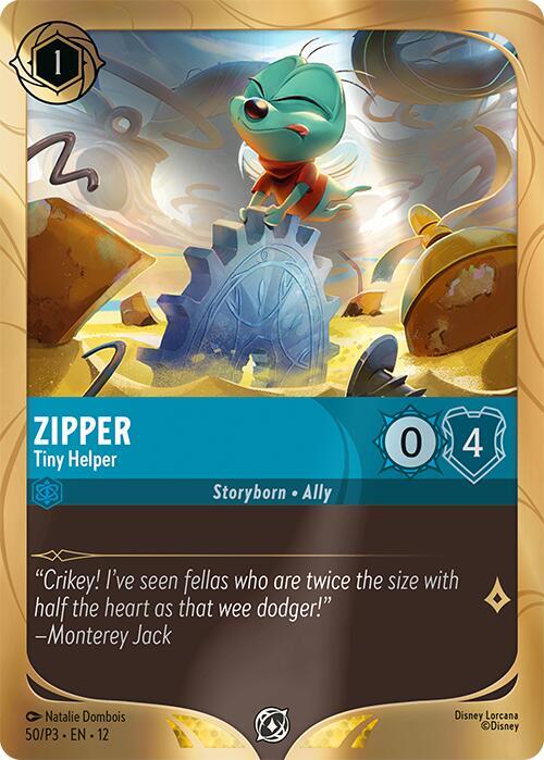 Zipper - Tiny Helper | Disney Lorcana Promo Cards #50