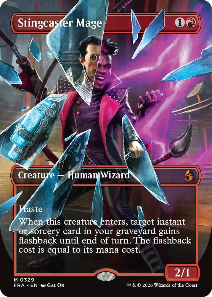 Stingcaster Mage (Borderless) (0329) | Reality Fracture #329