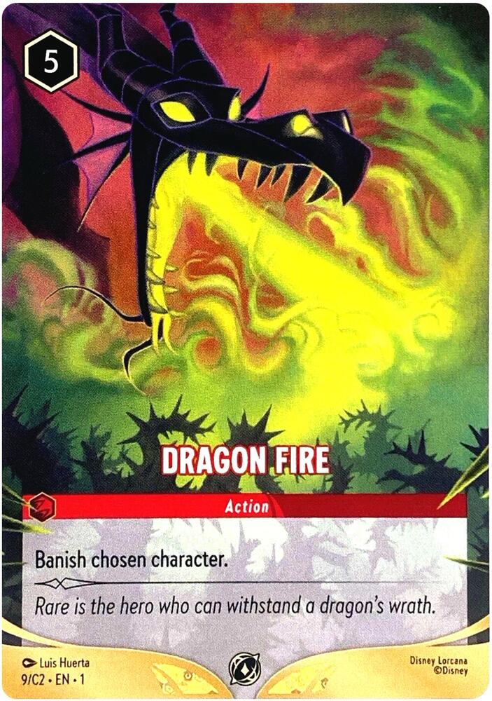 Dragon Fire (9/C2) | Disney Lorcana Promo Cards #9
