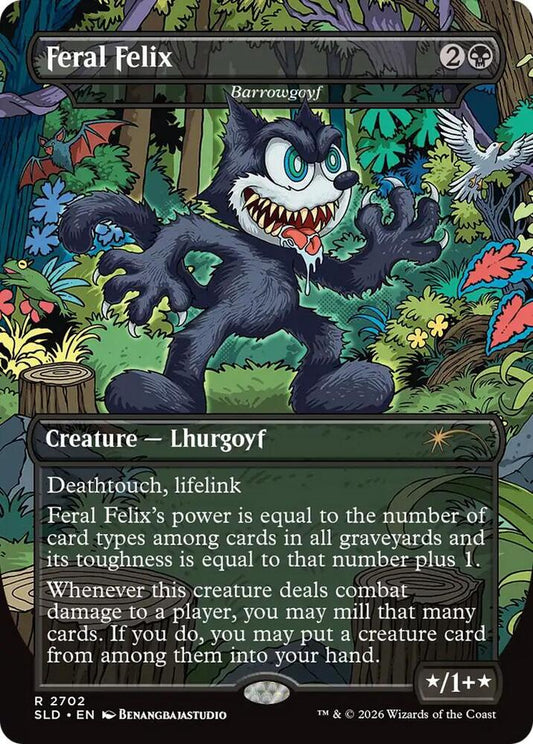 Feral Felix  - Barrowgoyf | Secret Lair Drop Series #2702