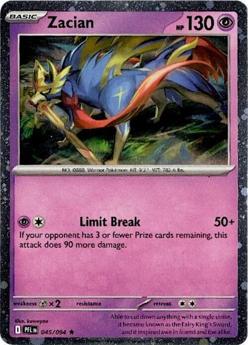 Zacian - 045/094 (Cosmos Holo) | Blister Exclusives #045/094