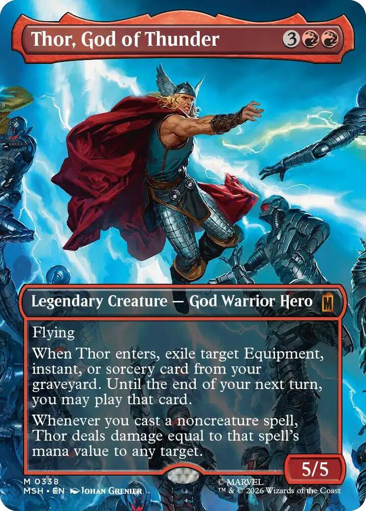 Thor, God of Thunder (Borderless) (0338) | Marvel Super Heroes #338