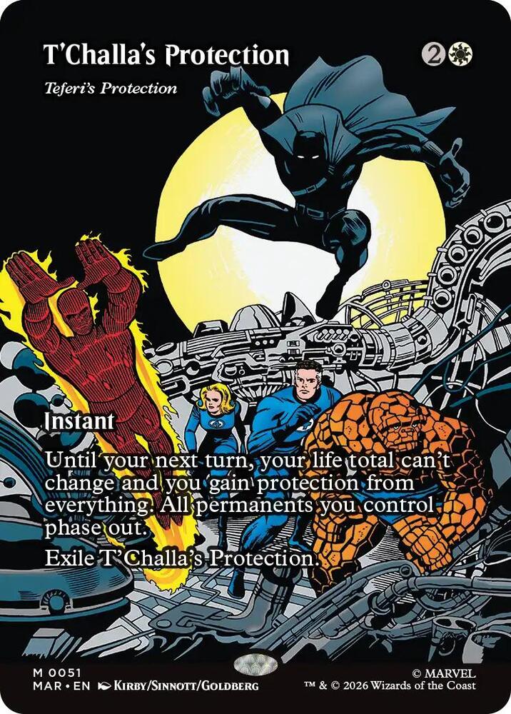 T'Challa's Protection - Teferi's Protection (Borderless) | Marvel Universe Eternal-Legal #51