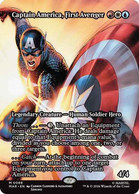 Captain America, First Avenger (Borderless) | Marvel Universe Eternal-Legal #88