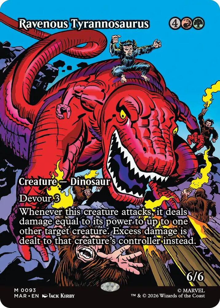 Ravenous Tyrannosaurus (Borderless) | Marvel Universe Eternal-Legal #93