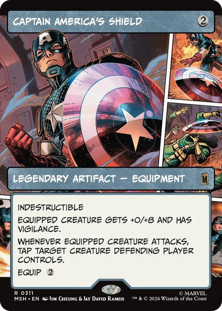 Captain America's Shield (Borderless) (0311) | Marvel Super Heroes #311