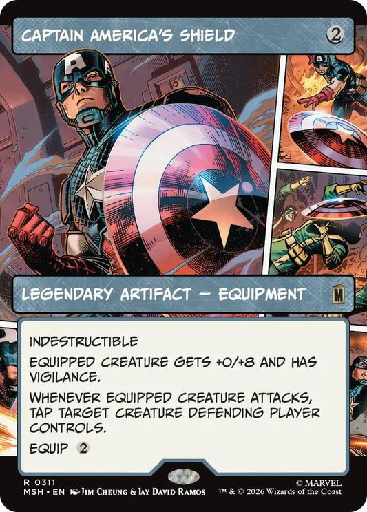 Captain America's Shield (Borderless) (0311) | Marvel Super Heroes #311