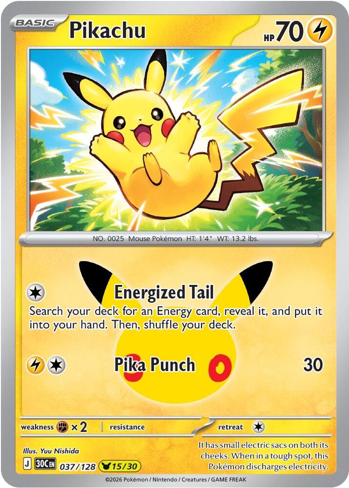 Pikachu - 037/128 | ME: 30th Celebration #037/128
