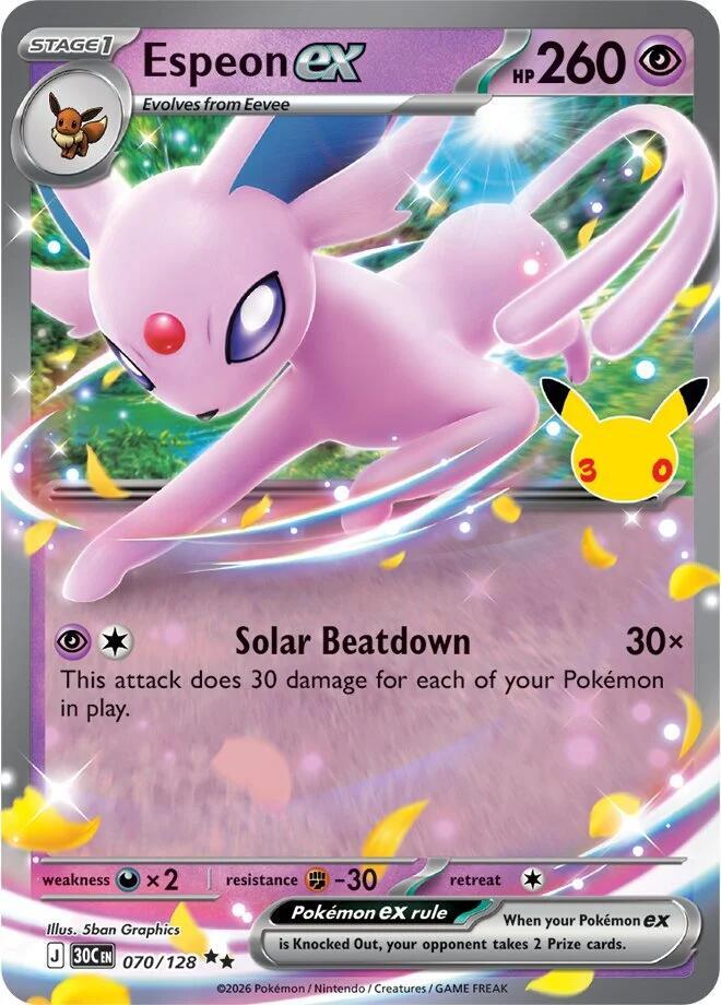 Espeon ex | ME: 30th Celebration #070/128
