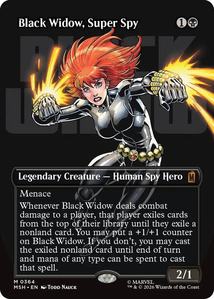 Black Widow, Super Spy (Borderless) (0364) | Marvel Super Heroes #364