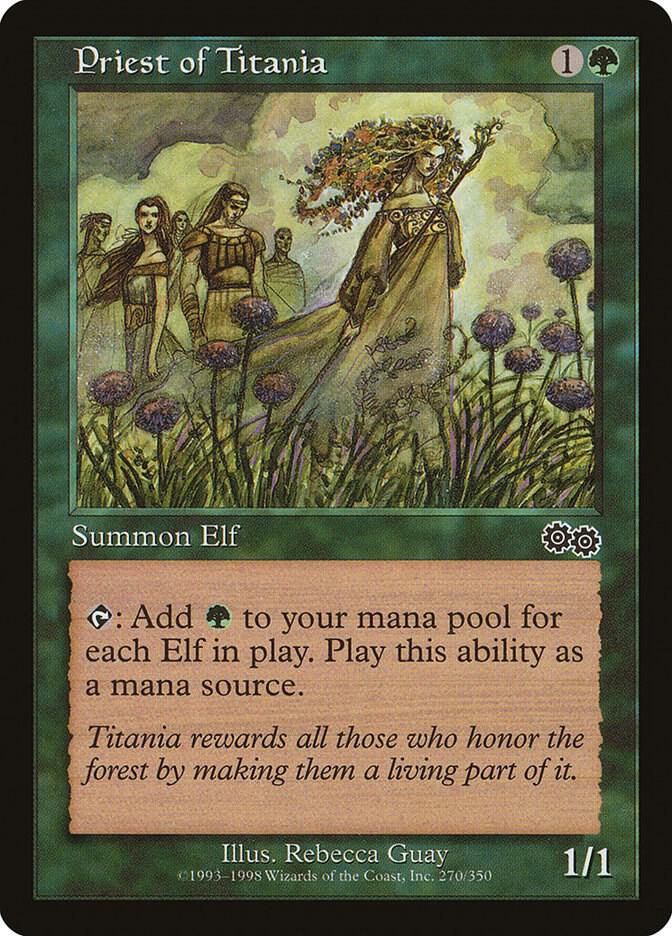 Priest of Titania | Urza's Saga #270