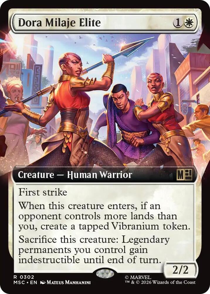 Dora Milaje Elite (Extended Art) | Commander: Marvel Super Heroes #302