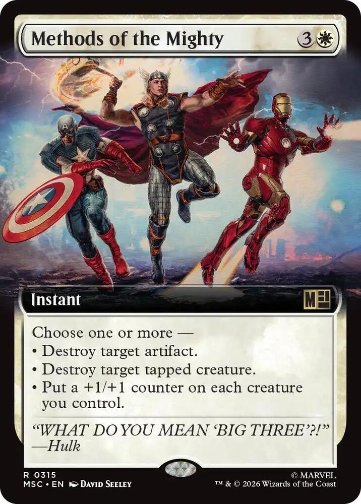 Methods of the Mighty (Extended Art) | Commander: Marvel Super Heroes #315