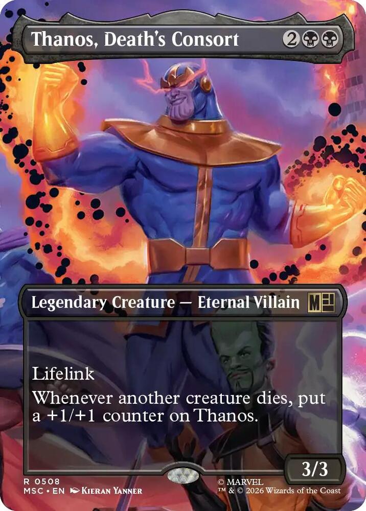 Thanos, Death's Consort (Extended Art) | Commander: Marvel Super Heroes #508