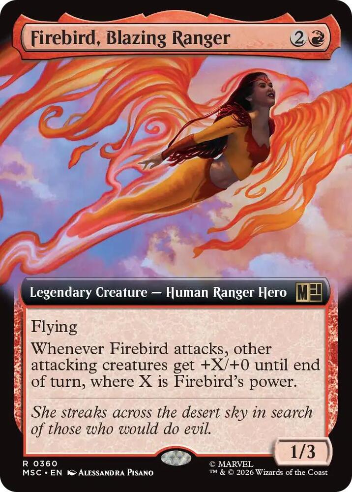 Firebird, Blazing Ranger (Extended Art) | Commander: Marvel Super Heroes #360