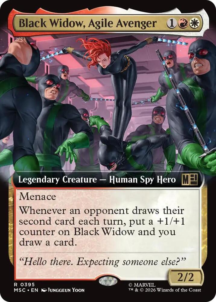 Black Widow, Agile Avenger (Extended Art) | Commander: Marvel Super Heroes #395