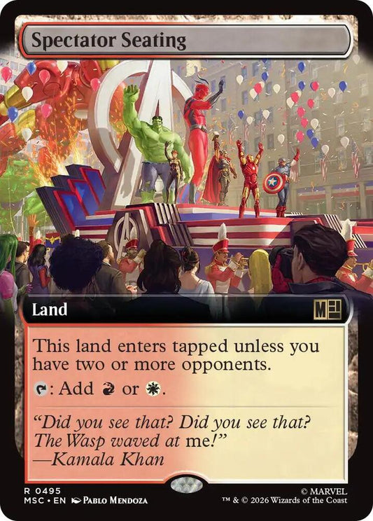 Spectator Seating (Extended Art) | Commander: Marvel Super Heroes #495