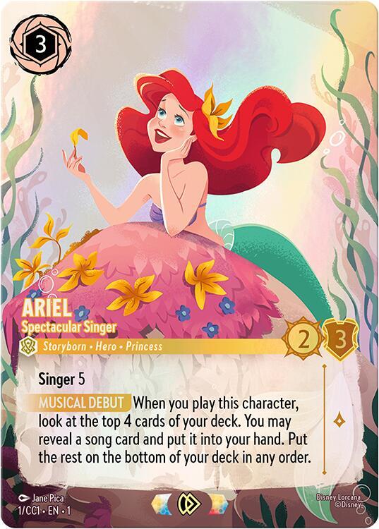 Ariel - Spectacular Singer | Disney Lorcana Promo Cards #1