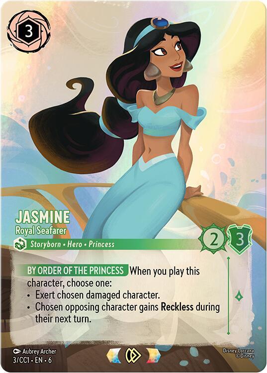Jasmine - Royal Seafarer | Disney Lorcana Promo Cards #3